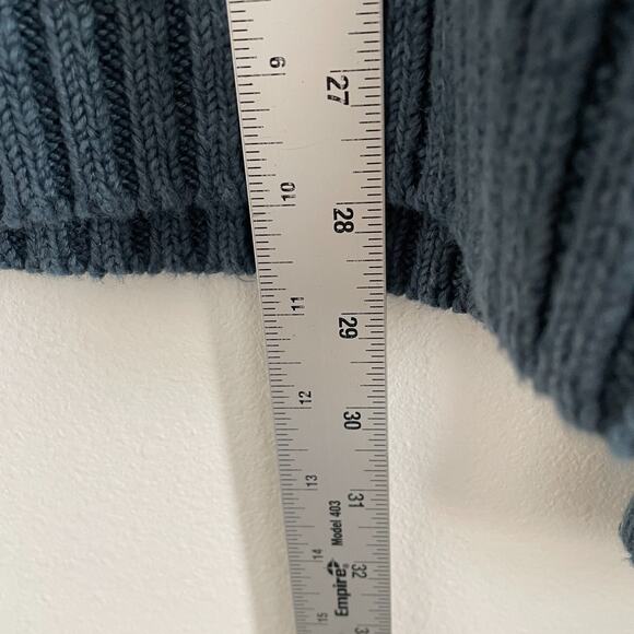 Banana Republic Sweater Women XL Blue Striped 100% Linen Coastal Heavyweight - Picture 4 of 7